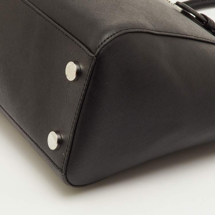 Pre Owned Michael Kors Ciara Black Leather Satchel