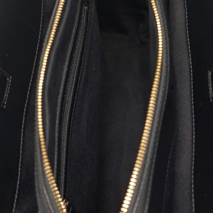 Pre Owned Michael Kors Laila Medium Black Leather Tote