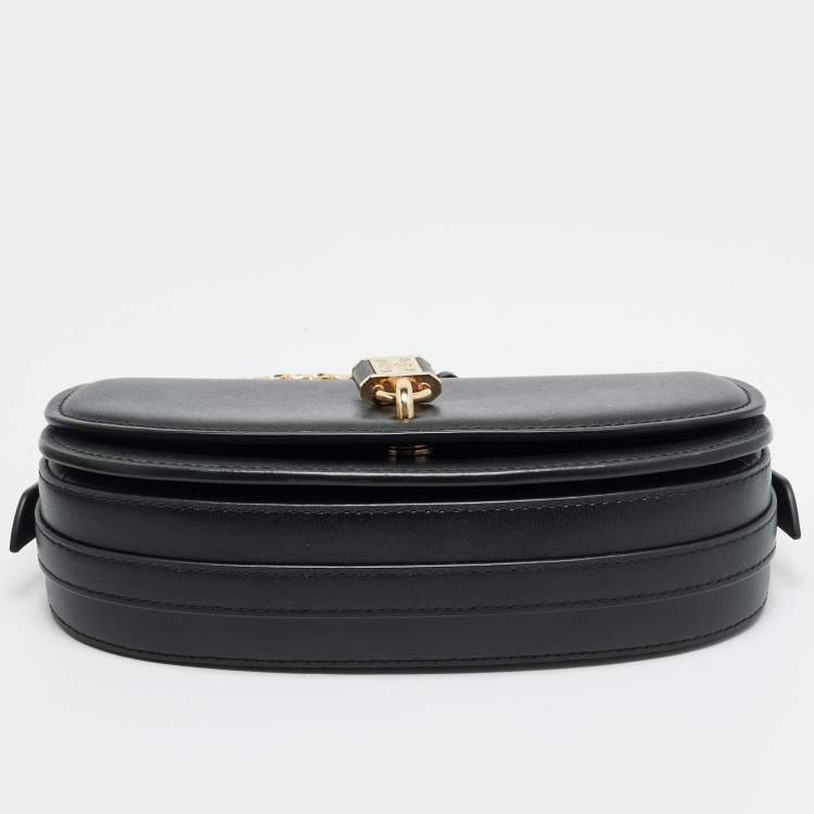 Pre Owned Michael Kors Mila Black Leather Shoulder Bag