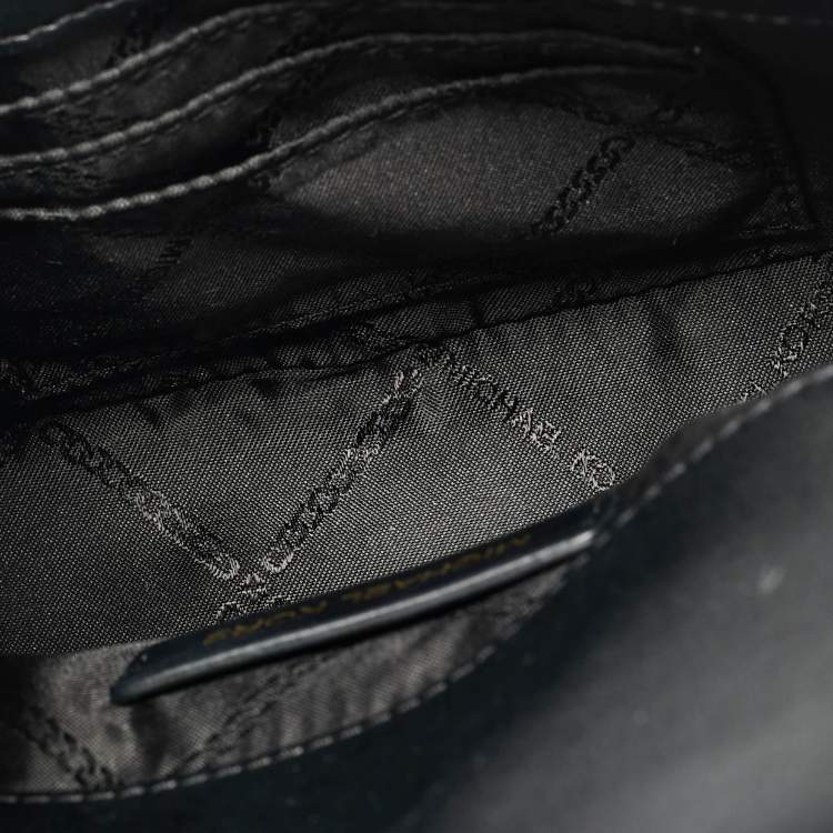 Pre Owned Michael Kors Mila Black Leather Shoulder Bag