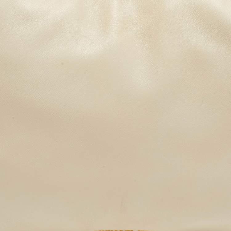 Pre Owned Michael Kors Matilda Ivory Leather Shoulder Bag