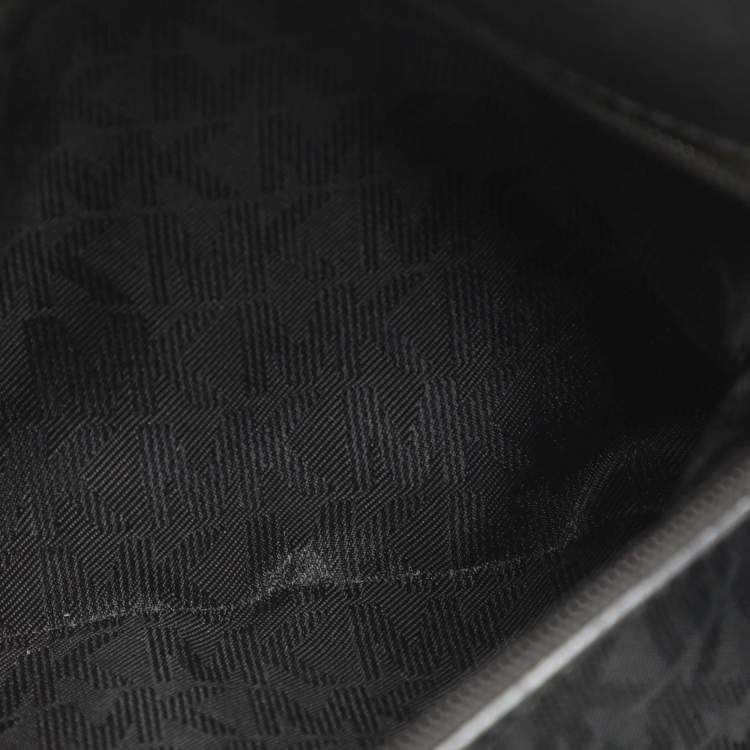 Pre Owned Michael Kors Ava Medium Black Saffiano Leather Top Handle Bag