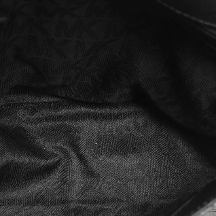 Pre Owned Michael Kors Ava Medium Black Saffiano Leather Top Handle Bag