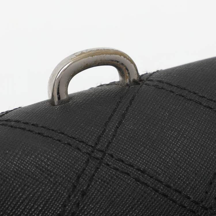 Pre Owned Michael Kors Ava Medium Black Saffiano Leather Top Handle Bag