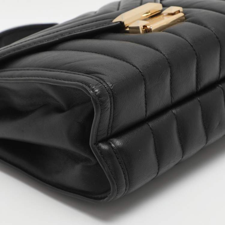 Pre Owned Michael Kors Whitney Medium Black Quilted Leather Shoulder Bag