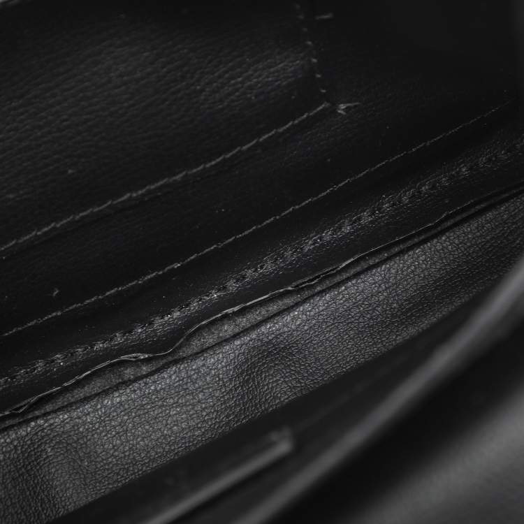 Pre Owned Michael Kors Rose Black/Grey Signature Coated Canvas and Leather Shoulder Bag