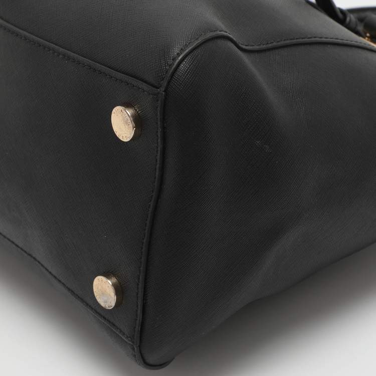 Pre Owned Michael Kors Ciara Black Leather Satchel