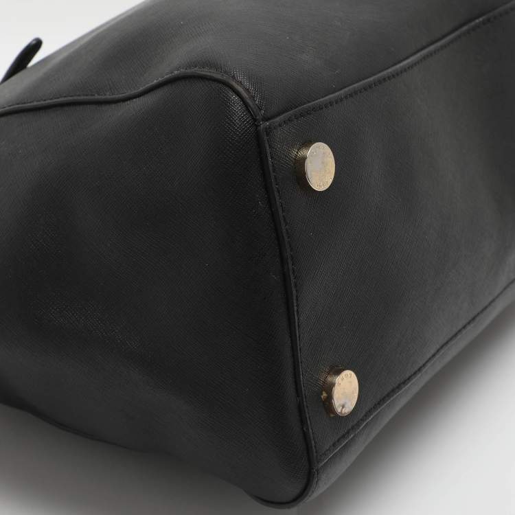 Pre Owned Michael Kors Ciara Black Leather Satchel