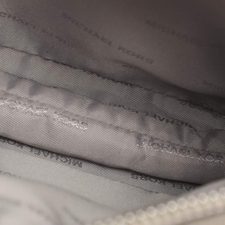 Pre Owned Michael Kors Mercer Small Light Blue Leather Tote