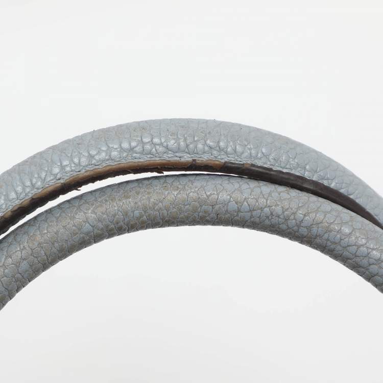 Pre Owned Michael Kors Mercer Small Light Blue Leather Tote