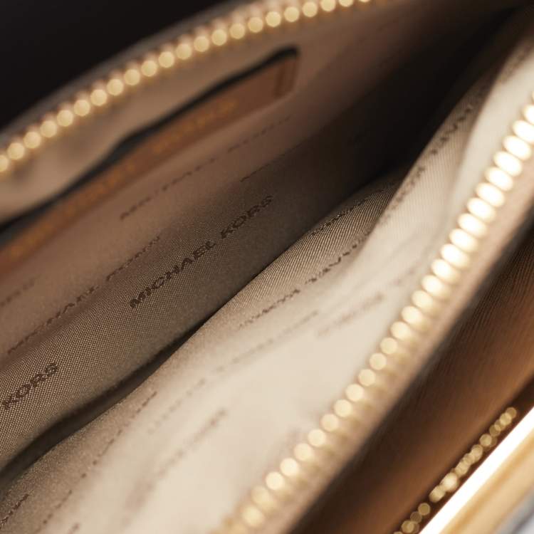 Pre Owned Michael Kors Mercer Small olive Green Leather Tote