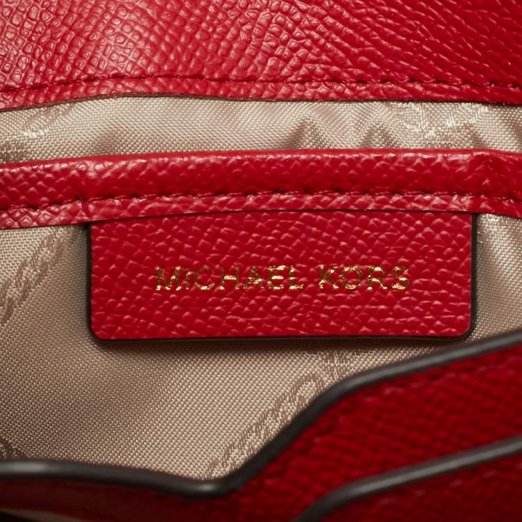 مملوكة مسبقًا Michael Kors Envelope Red Leather Crossbody Bag