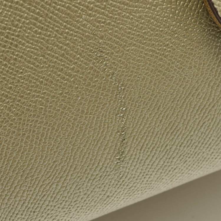 Pre Owned Michael Kors Voyager Medium Olive Green Leather Tote