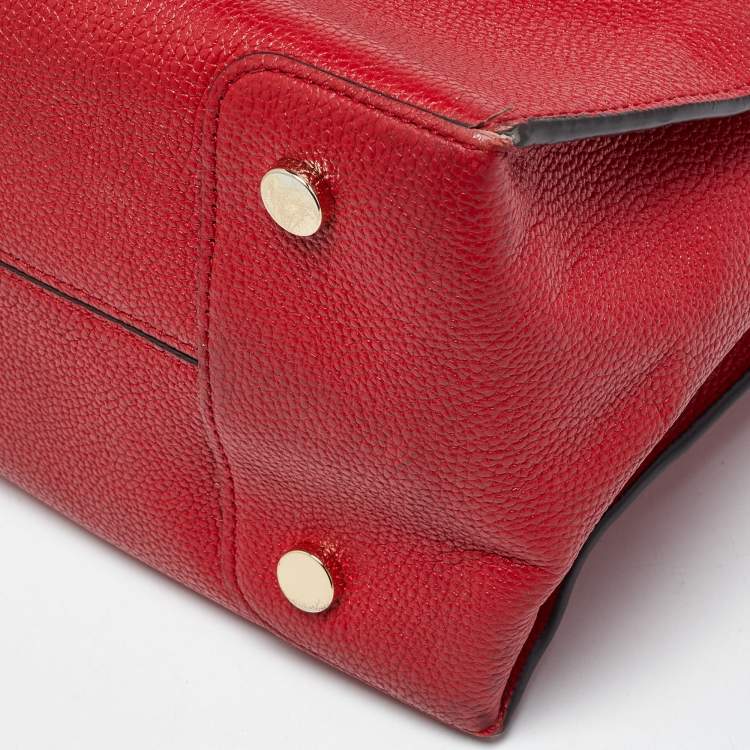 Pre Owned Michael Kors Mercer Red Leather Tote