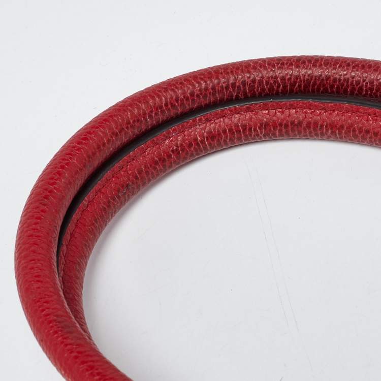 Pre Owned Michael Kors Mercer Red Leather Tote