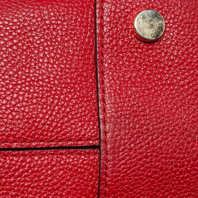 Pre Owned Michael Kors Mercer Red Leather Tote