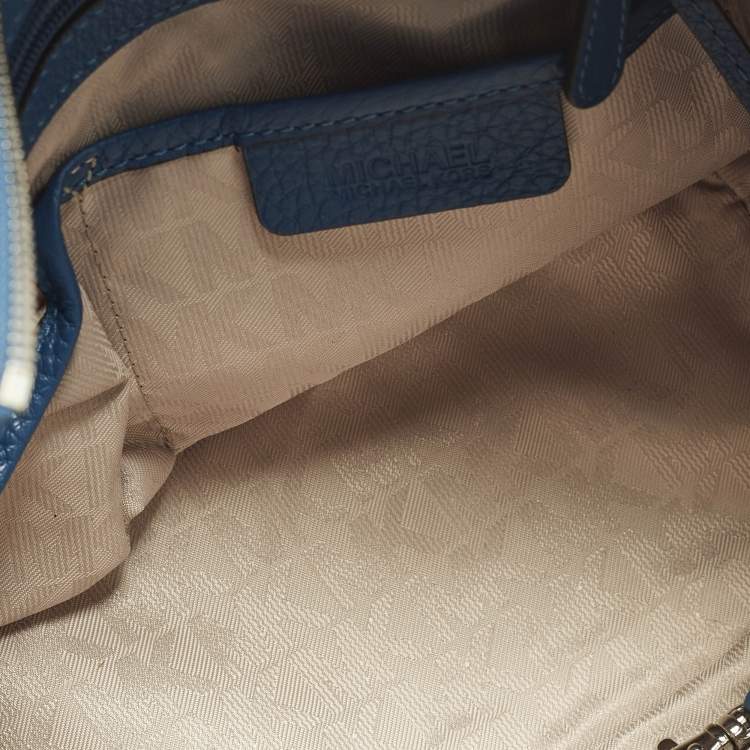 Pre Owned Michael Kors Selby Blue Leather Tote