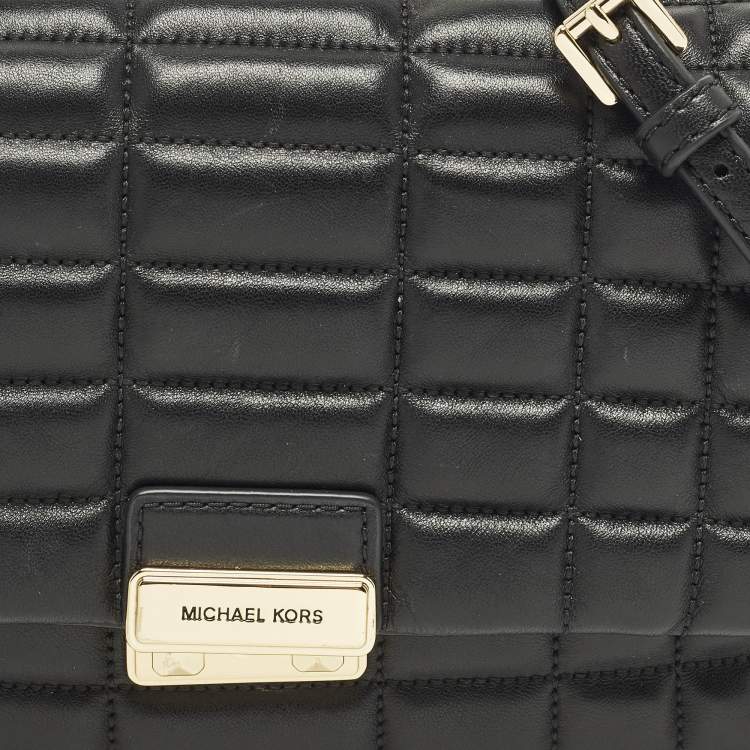 Pre Owned Michael Kors Tribeca Black Quilted Leather Shoulder Bag