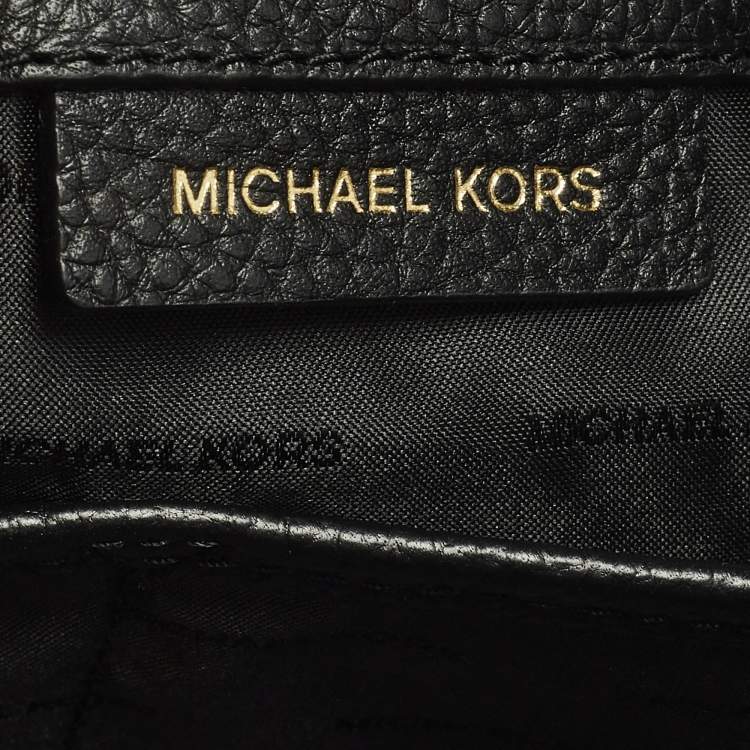 Pre Owned Michael Kors Addison Large Black Leather Tote