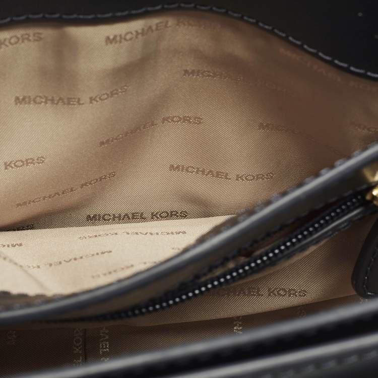 Pre Owned Michael Kors Sloan Editor Navy Blue Leather Shoulder Bag