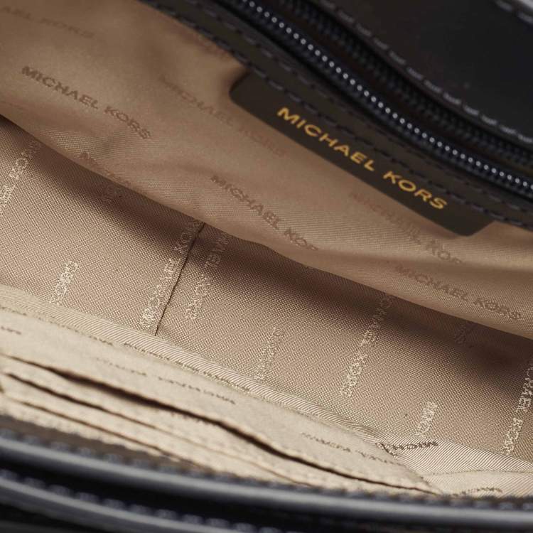 Pre Owned Michael Kors Sloan Editor Navy Blue Leather Shoulder Bag