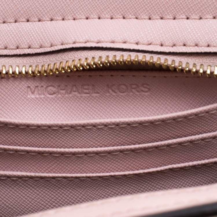 Pre Owned Michael Kors Pink Leather Mini Selma Crossbody Bag