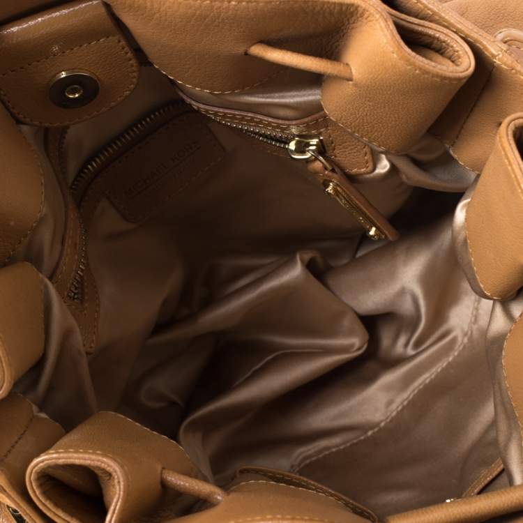 Pre Owned Michael Kors Brown Leather Satchel 
