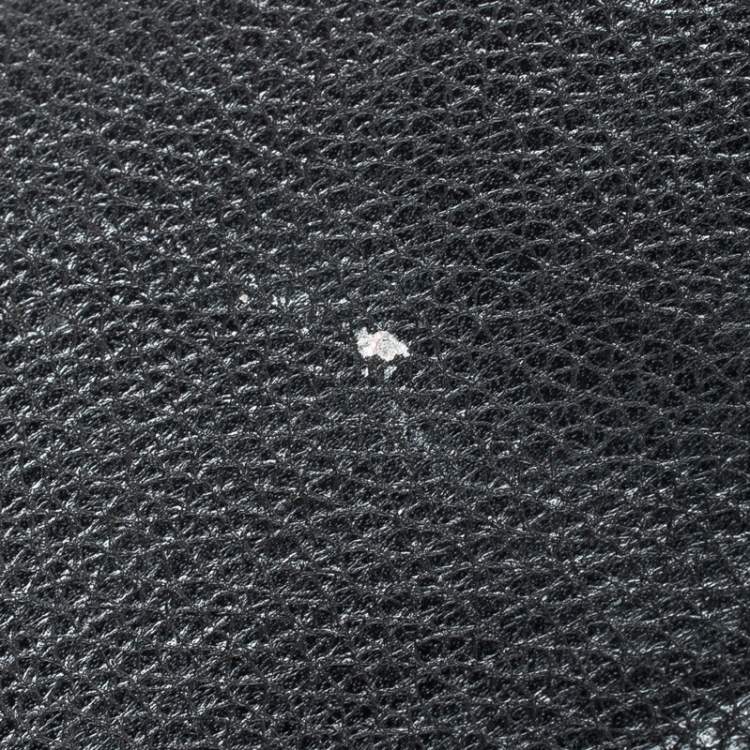 Pre Owned Michael Kors Black Leather Fulton Wallet