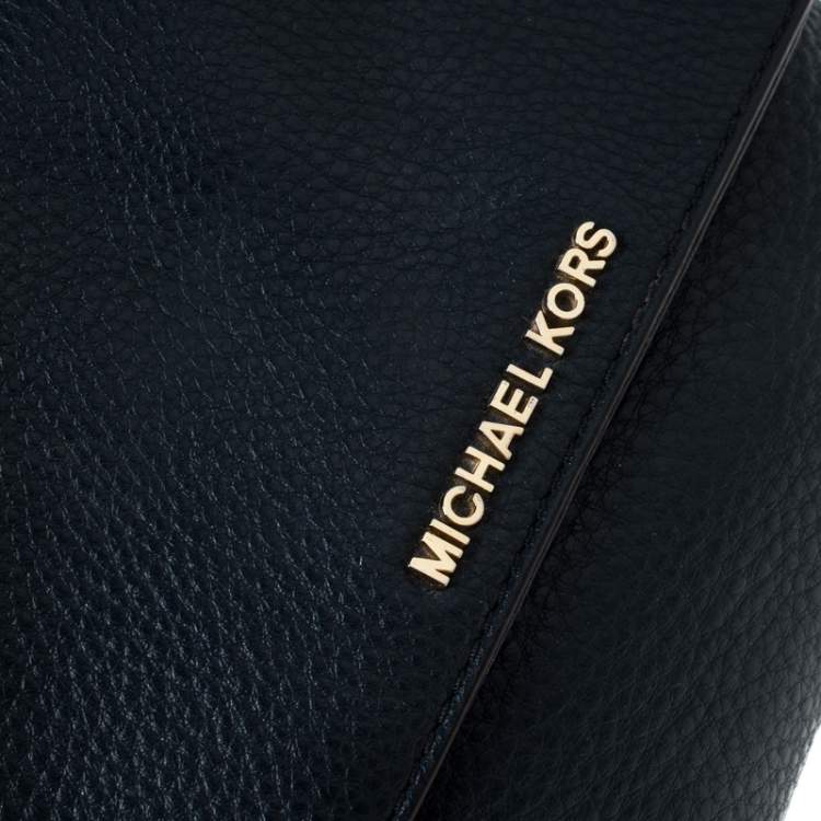 Pre Owned Michael Kors Blue Leather Crossbody Bag