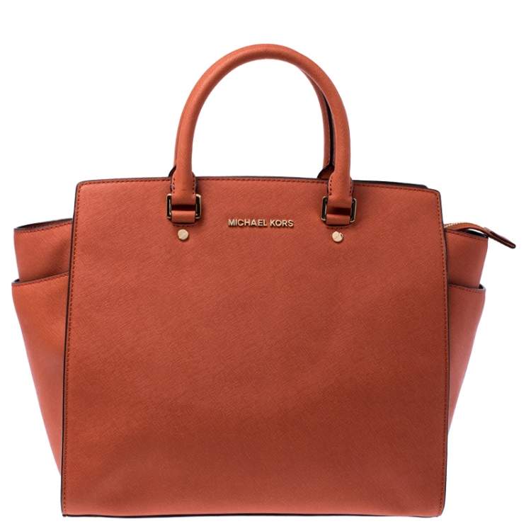 michael kors tote orange
