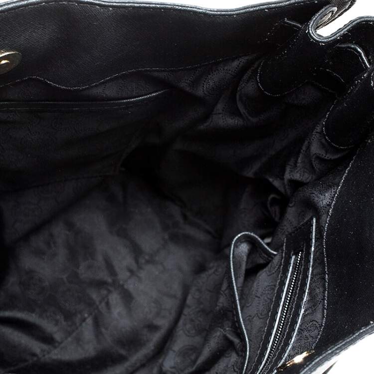 Pre Owned Michael Kors Black Leather Hamilton tote 