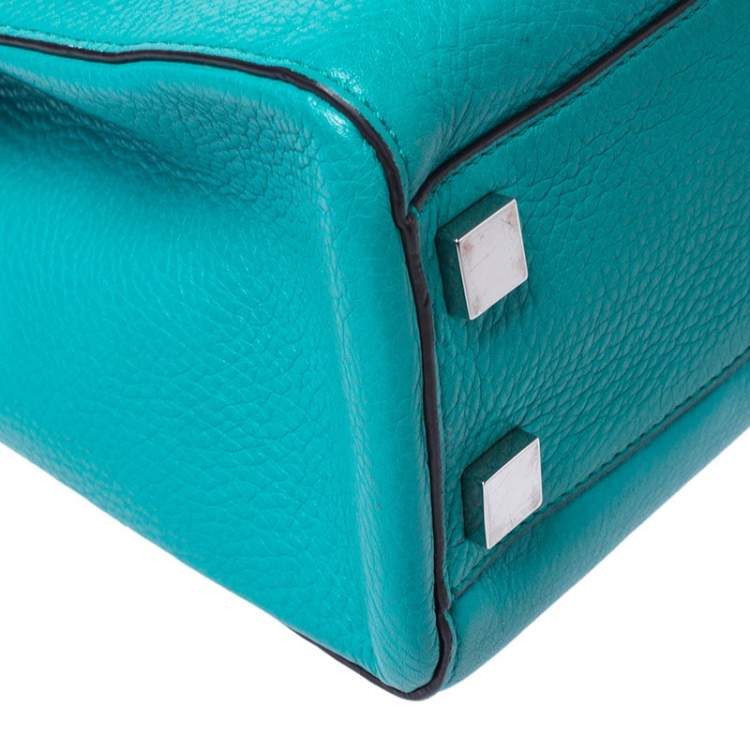 مملوكة مسبقًا Michael Kors Green Leather Ultra Stitch Handle Tote