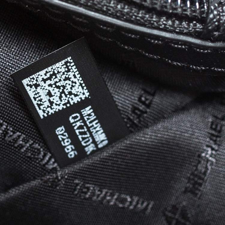 Pre Owned Michael Kors Black Leather Sofia Tote