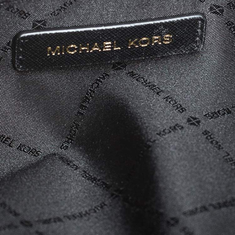 Pre Owned Michael Kors Black Leather Sofia Tote