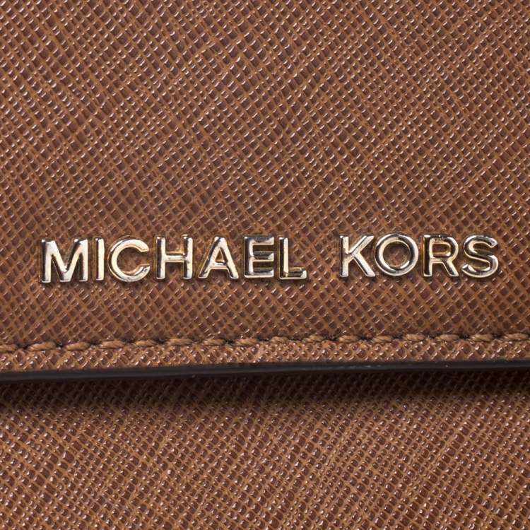 Pre Owned Michael Kors Brown Leather Crossbody Bag