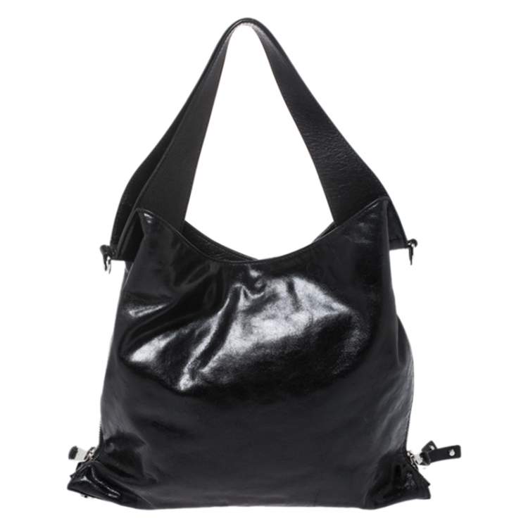 Pre Owned MICHAEL Michael Kors Black Leather Large Devon Tote