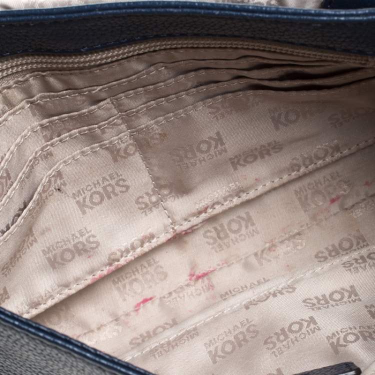 مملوكة مسبقًا MICHAEL Michael Kors Blue Leather Flap Shoulder Bag