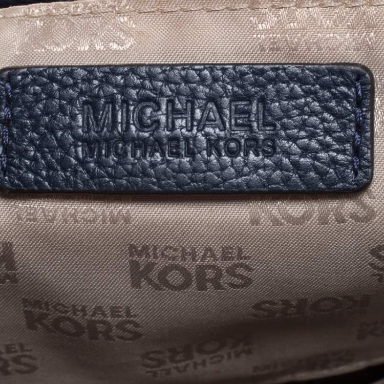 مملوكة مسبقًا MICHAEL Michael Kors Blue Leather Flap Shoulder Bag
