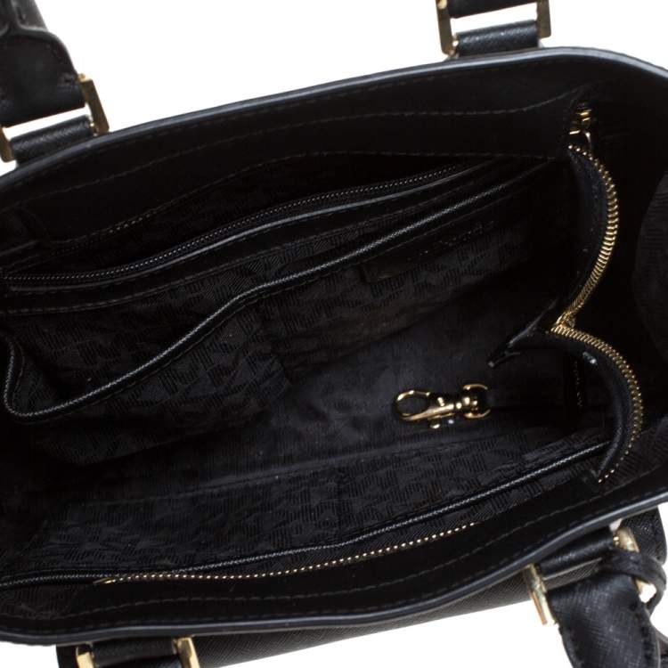 Pre Owned MICHAEL Michael Kors Black Leather Bridgette Tote
