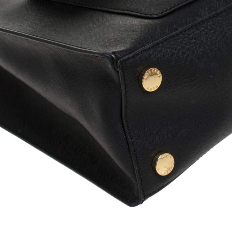 Pre Owned MICHAEL Michael Kors Black Leather Bridgette Tote