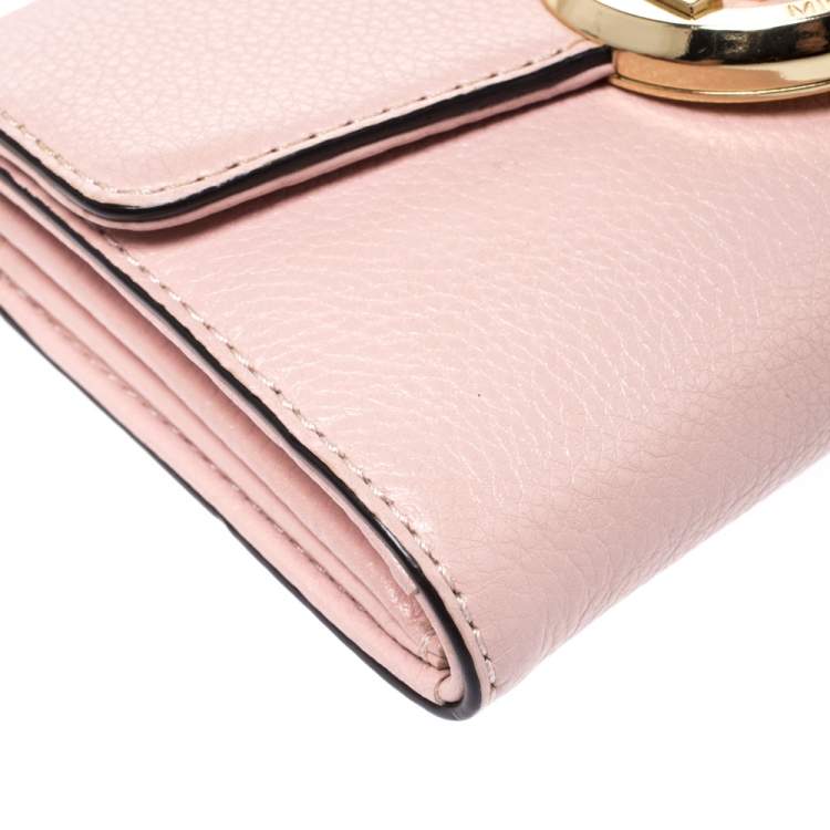 Pre Owned Michael Kors Pink Leather Crossbody Bag