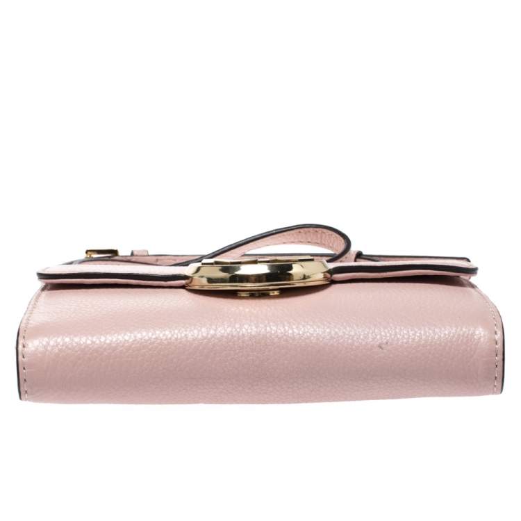 Pre Owned Michael Kors Pink Leather Crossbody Bag
