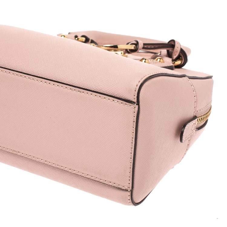 Pre Owned Michael Michael Kors Pink Leather MIni 2way Crossbody Bag