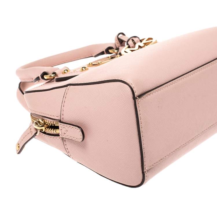 Pre Owned Michael Michael Kors Pink Leather MIni 2way Crossbody Bag