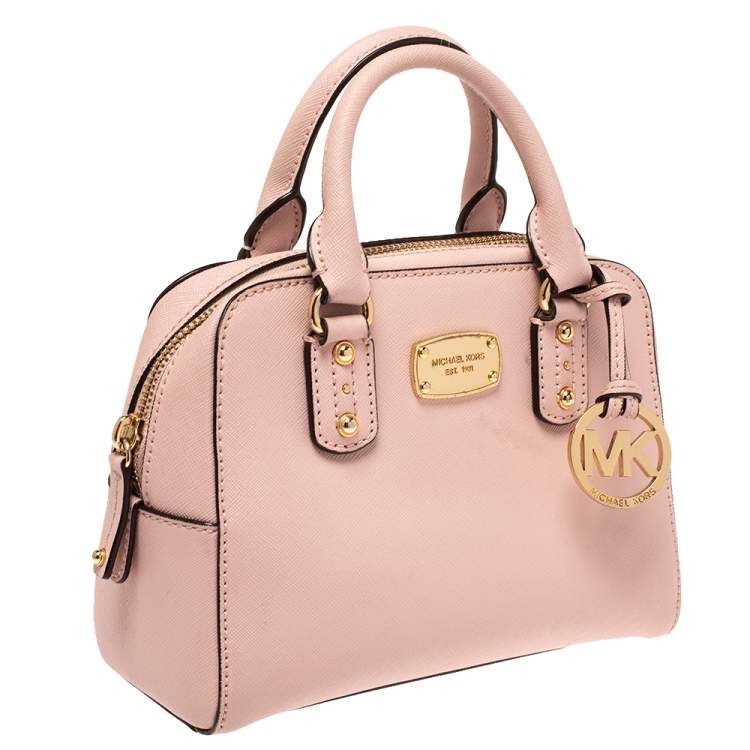 Pre Owned Michael Michael Kors Pink Leather MIni 2way Crossbody Bag