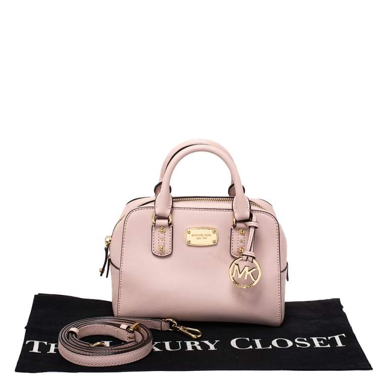 Pre Owned Michael Michael Kors Pink Leather MIni 2way Crossbody Bag