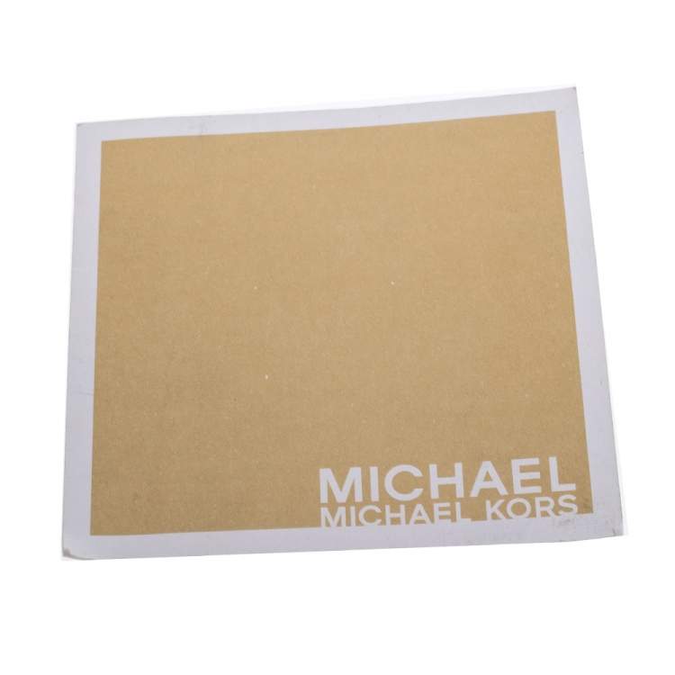 Pre Owned MICHAEL Michael Kors Red Leather Large Hamilton North South Tote