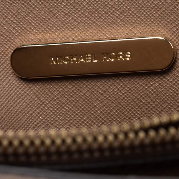 Pre Owned Michael Kors Blush Pink Leather Mini Mercer Tote