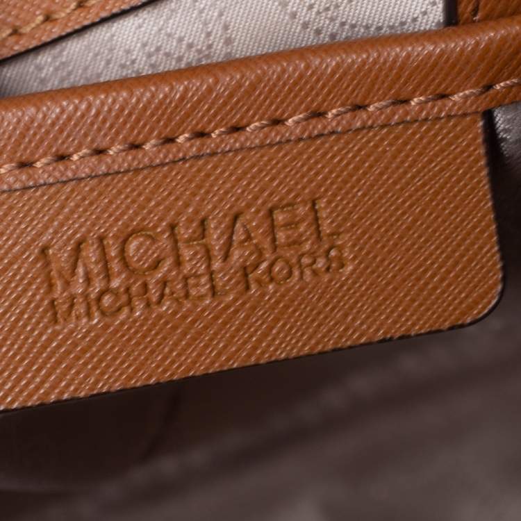 Pre Owned MICHAEL Michael Kors Tan Leather Large Selma Tote