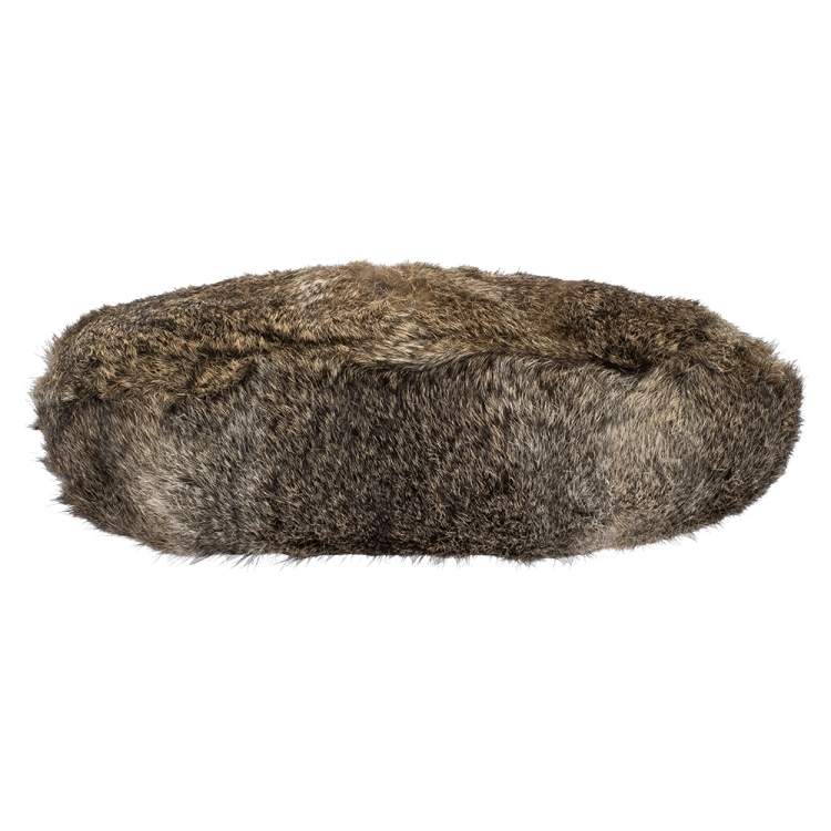 Pre Owned MICHAEL Michael Kors Light Brown Fox Fur and Leather Frame Chain Shoulder Bag